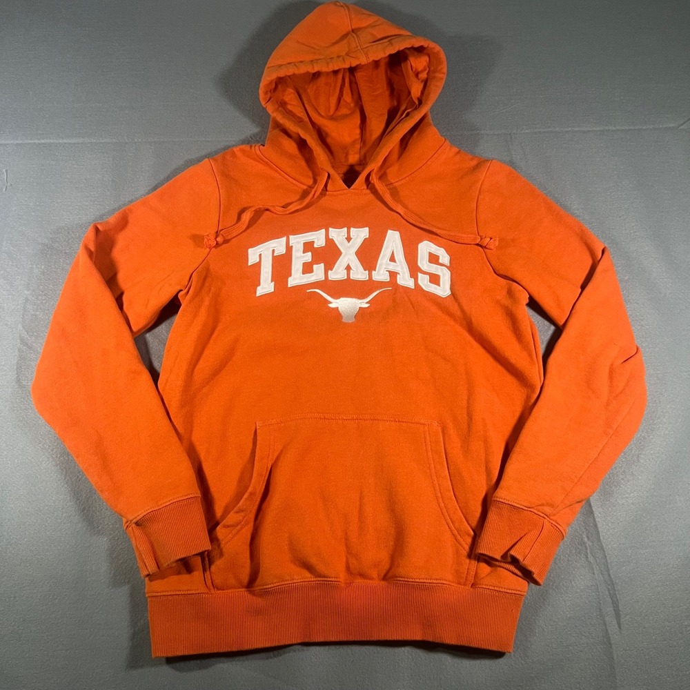 Texas Longhorns Orange Hoodie Womens Medium Embroidered College NCAA‎ Pullover
